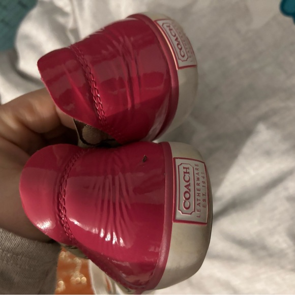 Coach Barrett Brown and Pink Sneakers size 7.5b - Picture 4 of 10